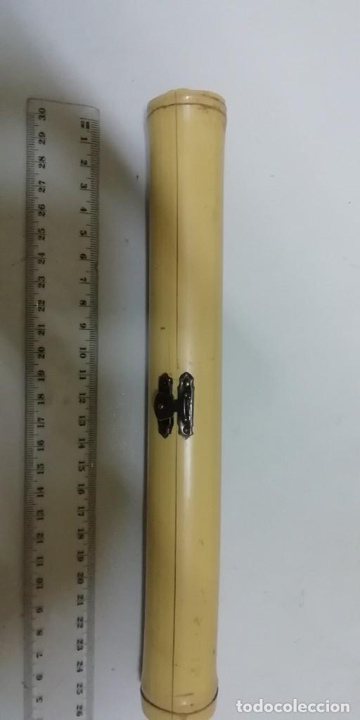 Artesan&iacute;a: Estuche de ca&ntilde;a para c&aacute;lamo - Foto 1