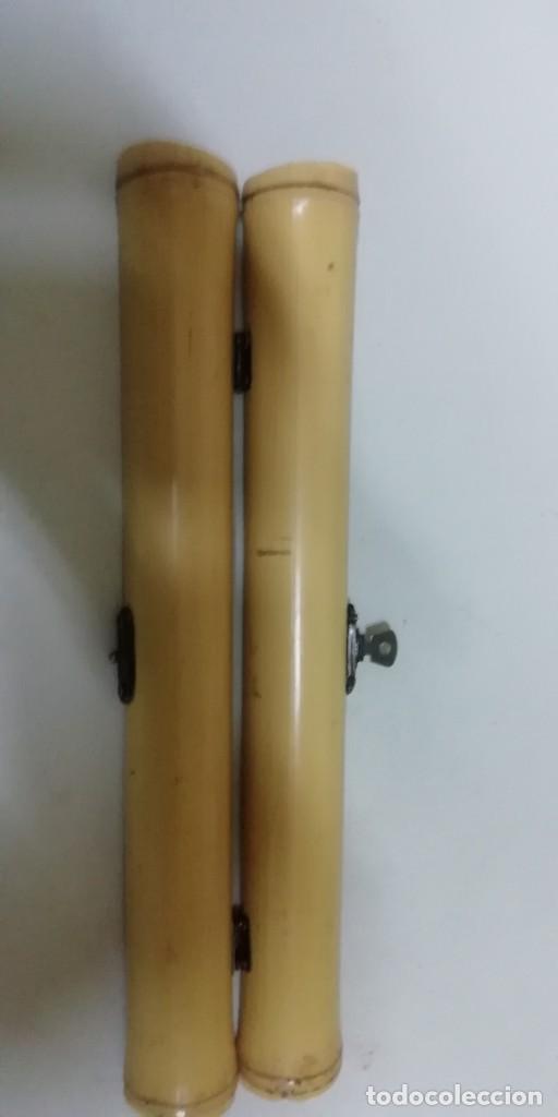 Artesan&iacute;a: Estuche de ca&ntilde;a para c&aacute;lamo - Foto 4
