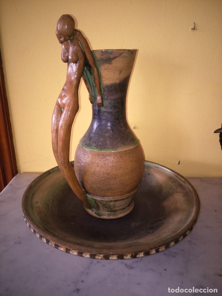 Artesan&iacute;a: JUEGO DE JARRA Y PALANGANA -- CERAMICA DE GRES -- - Foto 2