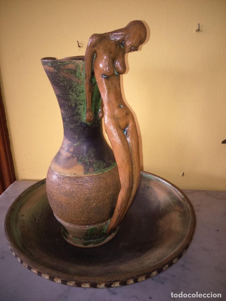 Artesan&iacute;a: JUEGO DE JARRA Y PALANGANA -- CERAMICA DE GRES -- - Foto 3