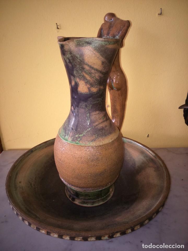 Artesan&iacute;a: JUEGO DE JARRA Y PALANGANA -- CERAMICA DE GRES -- - Foto 4