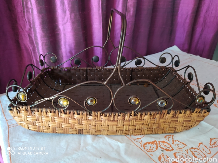 Artesan&iacute;a: Cesto de bamb&uacute; y forja - Foto 4