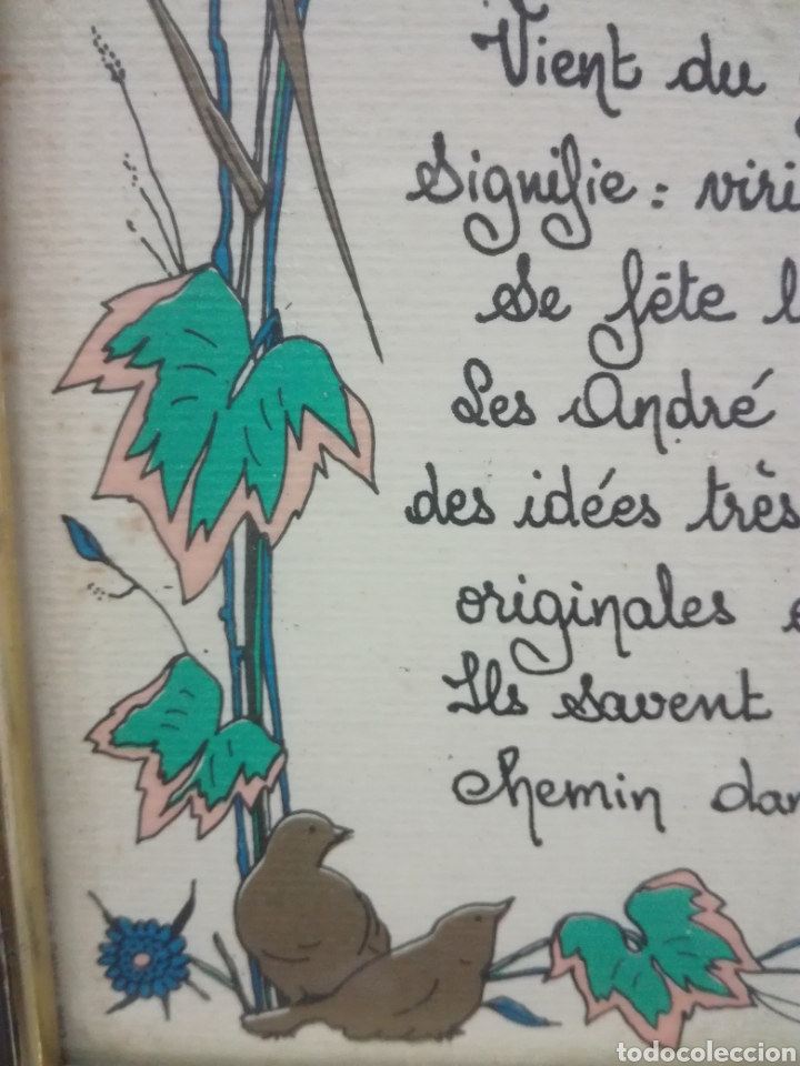Artesan&iacute;a: L&aacute;mina nombre Andr&eacute; - Foto 2