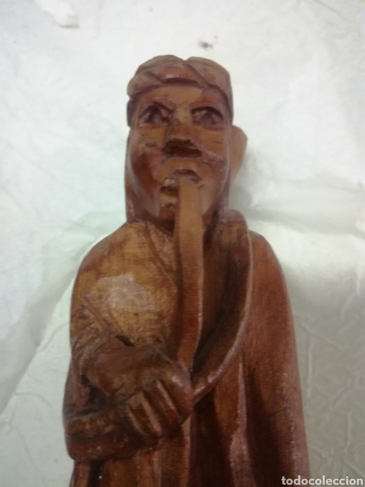 Artesan&iacute;a: Dos figuras antiguas talladas en madera - Foto 4