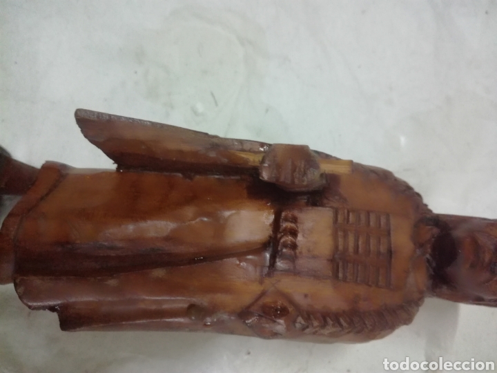 Artesan&iacute;a: Dos figuras antiguas talladas en madera - Foto 5