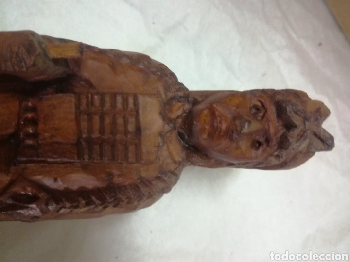 Artesan&iacute;a: Dos figuras antiguas talladas en madera - Foto 6
