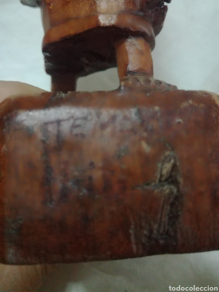 Artesan&iacute;a: Dos figuras antiguas talladas en madera - Foto 8