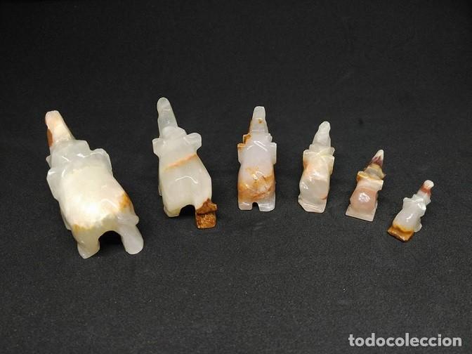 Artesan&iacute;a: Lote 6 Elefantes M&aacute;rmol - Foto 4
