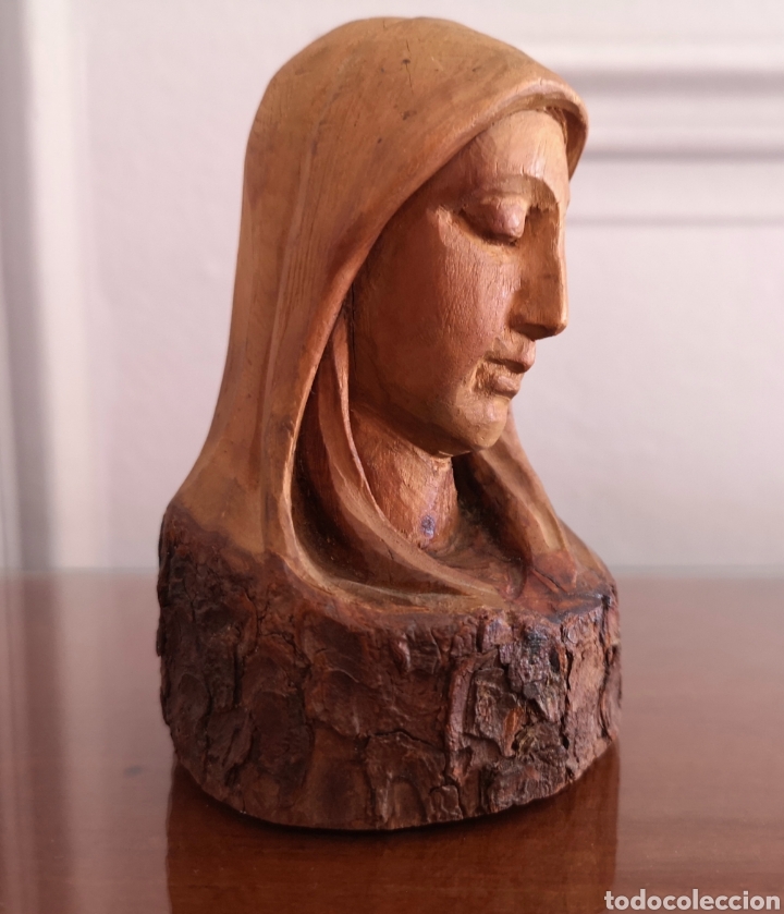 Artesan&iacute;a: Virgen talla madera. - Foto 1