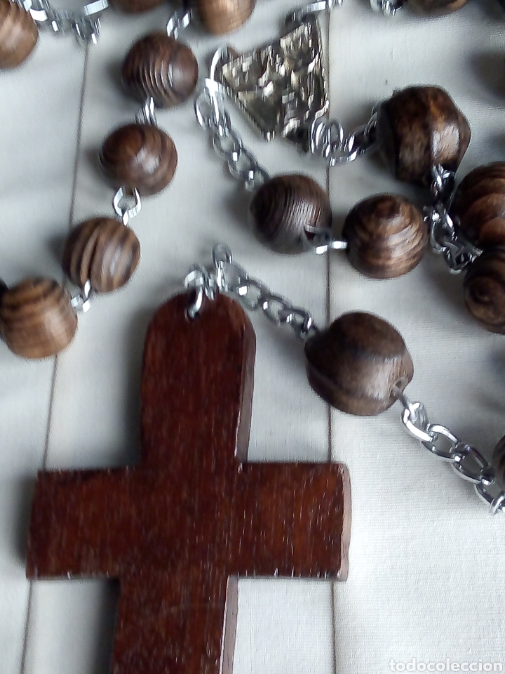 Artesan&iacute;a: Rosario de madera hecho a mano - Foto 4