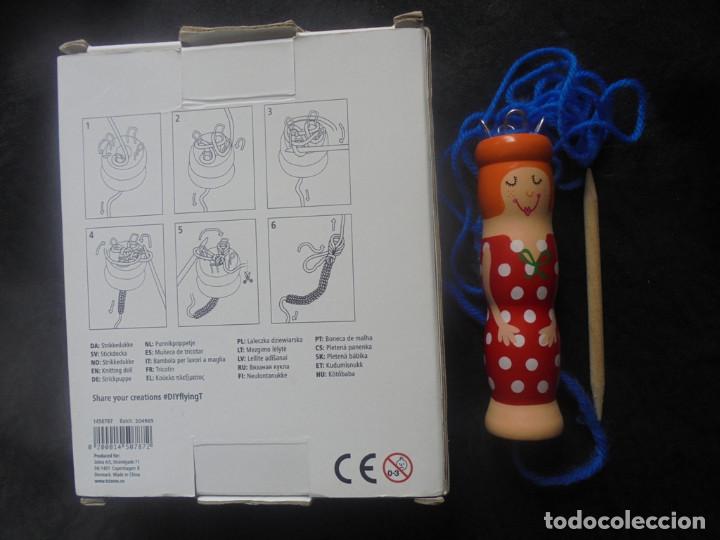 Artesan&iacute;a: Calceta con figura madera de mu&ntilde;eca - Foto 2