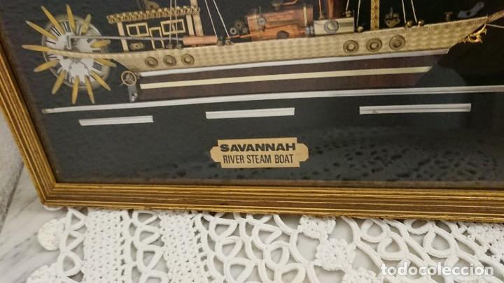 Artesan&iacute;a: CUADRO ARTESANAL BARCO, HECHO A MANO. - Foto 1