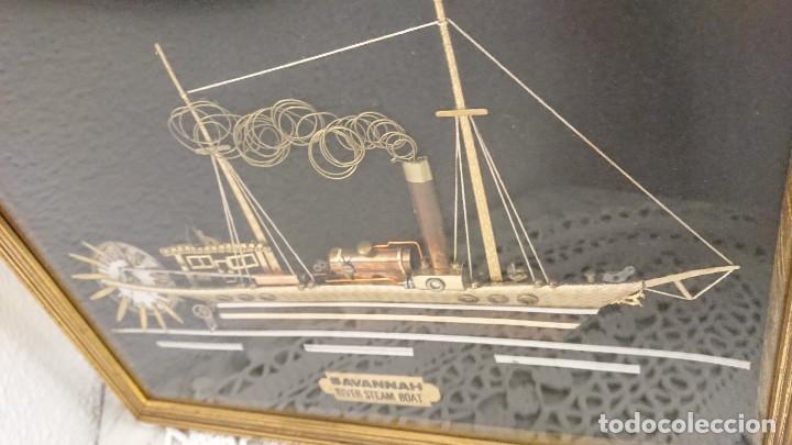 Artesan&iacute;a: CUADRO ARTESANAL BARCO, HECHO A MANO. - Foto 3