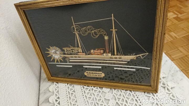 Artesan&iacute;a: CUADRO ARTESANAL BARCO, HECHO A MANO. - Foto 6