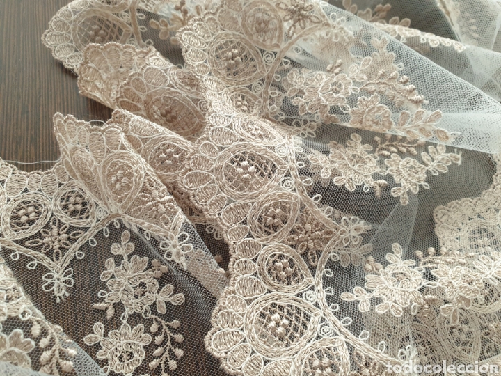 Artesan&iacute;a: Puntilla de tul bordado - Foto 6