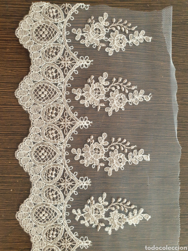 Artesan&iacute;a: Puntilla de tul bordado - Foto 1