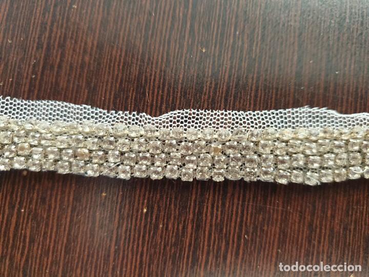 Artesan&iacute;a: Cinturon bordado en plata y cristal - Foto 4