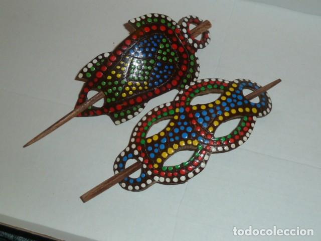 Artesan&iacute;a: Lote pasadores pelo. Arte Africano - Foto 3