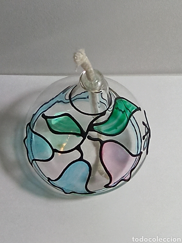 Artesan&iacute;a: L&aacute;mpara de aceite cristal - Foto 3