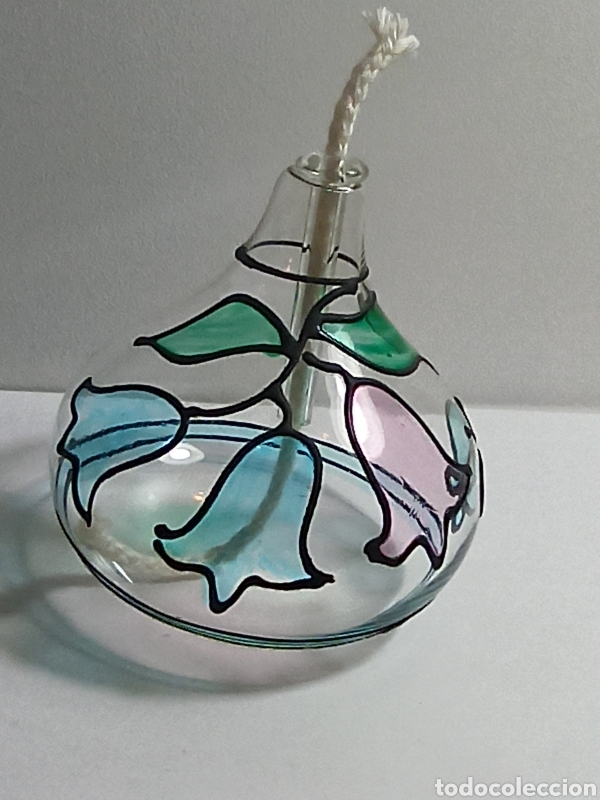 Artesan&iacute;a: L&aacute;mpara de aceite cristal - Foto 4