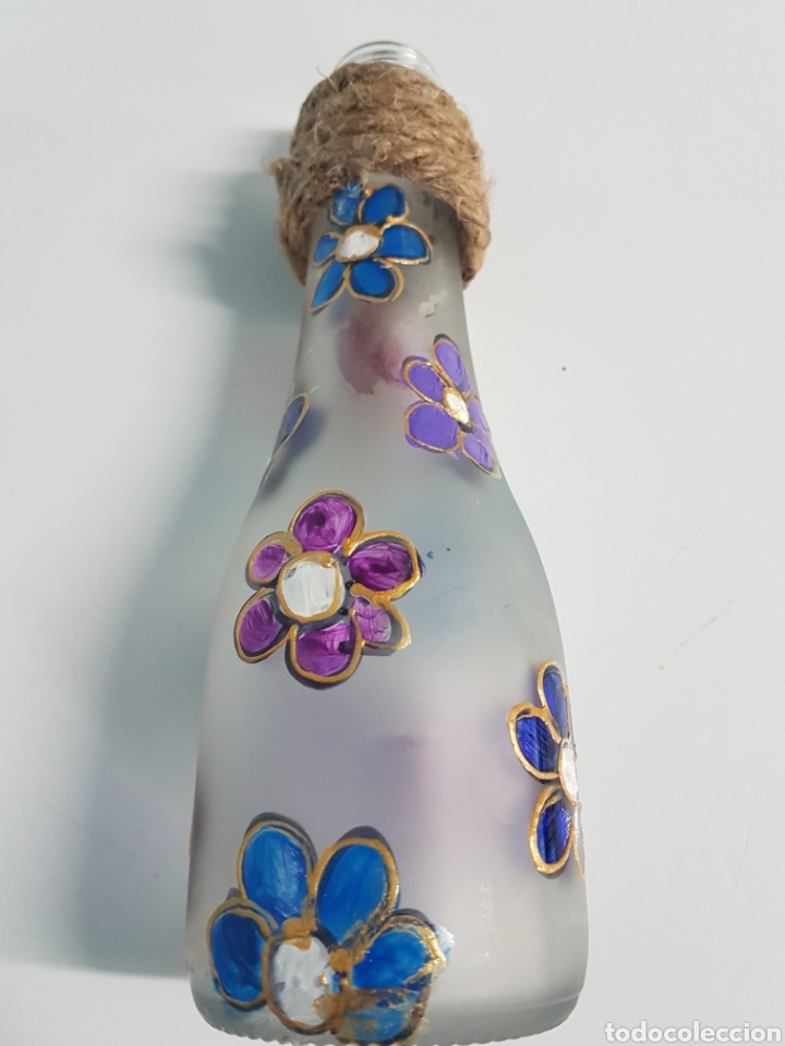 Artesan&iacute;a: BOTELLA DE CRISTAL ESMALTADA A MANO - Foto 4
