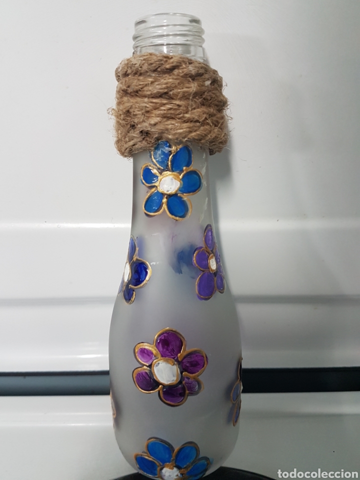 Artesan&iacute;a: BOTELLA DE CRISTAL ESMALTADA A MANO - Foto 1