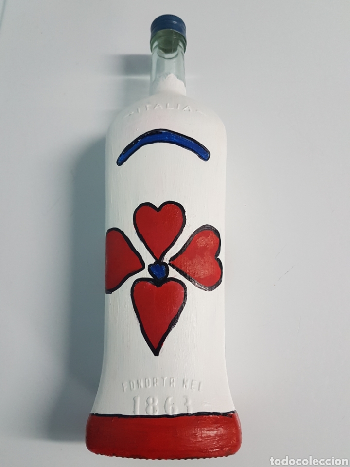 Artesan&iacute;a: BOTELLA CRISTAL DE MARTINI PINTADA A MANO - Foto 4