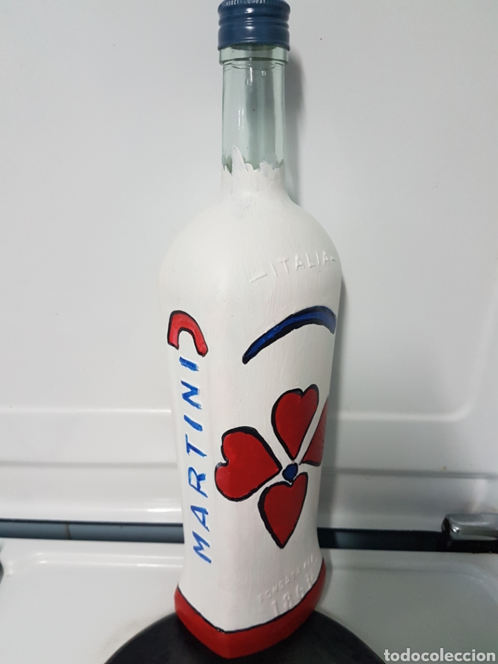 Artesan&iacute;a: BOTELLA CRISTAL DE MARTINI PINTADA A MANO - Foto 6