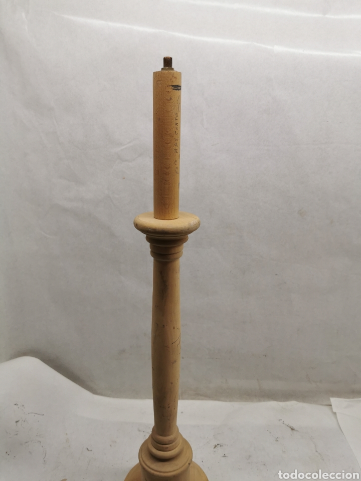Artesan&iacute;a: Pie l&aacute;mpara madera - Foto 3