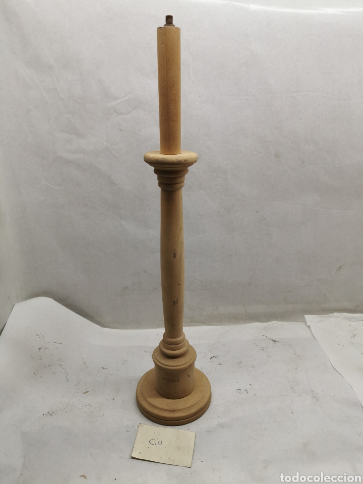 Artesan&iacute;a: Pie l&aacute;mpara madera - Foto 1