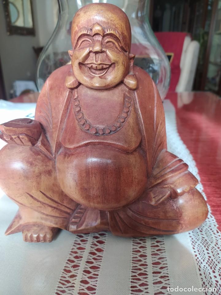 Artesan&iacute;a: FIGURA BUDA DE MADERA - Foto 1