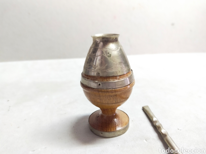 Artesan&iacute;a: MATERA O MATE EN MADERA Y METAL. - Foto 4