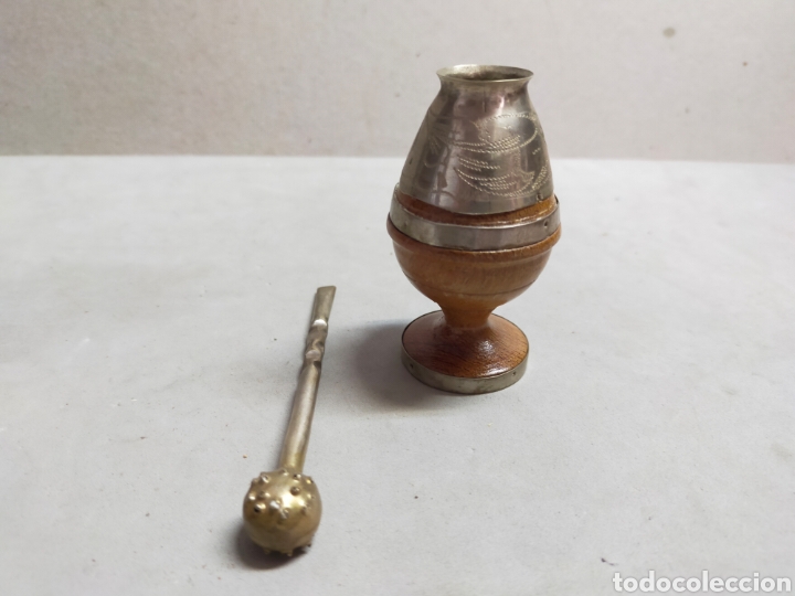 Artesan&iacute;a: MATERA O MATE EN MADERA Y METAL. - Foto 12