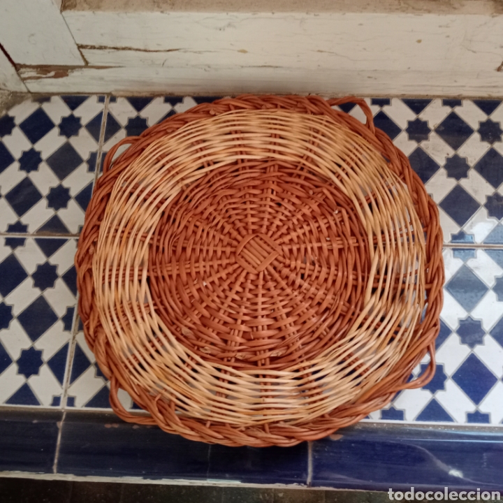 Artesan&iacute;a: Cesta mimbre redonda - Foto 1