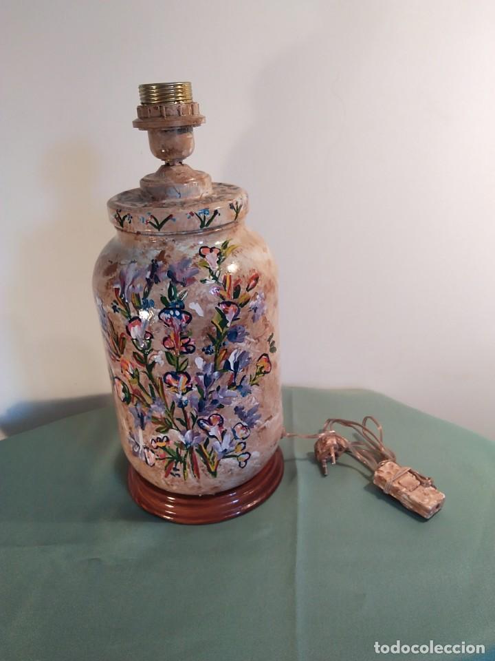 Artesan&iacute;a: L&aacute;mpara jarron pintado a mano. - Foto 1
