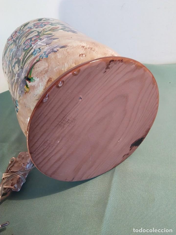 Artesan&iacute;a: L&aacute;mpara jarron pintado a mano. - Foto 8