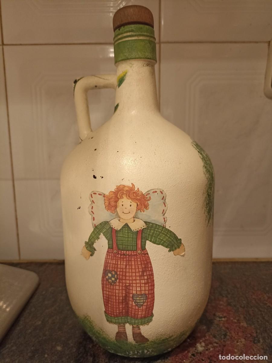 Artesan&iacute;a: BOTELLA TIPO DAMAJUANA PINTADA - Foto 1