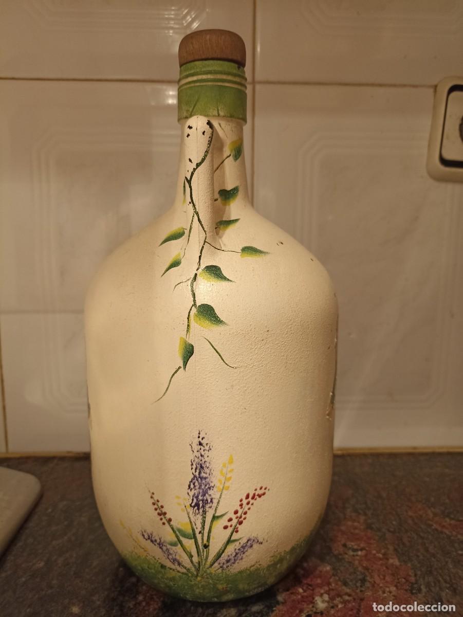 Artesan&iacute;a: BOTELLA TIPO DAMAJUANA PINTADA - Foto 4