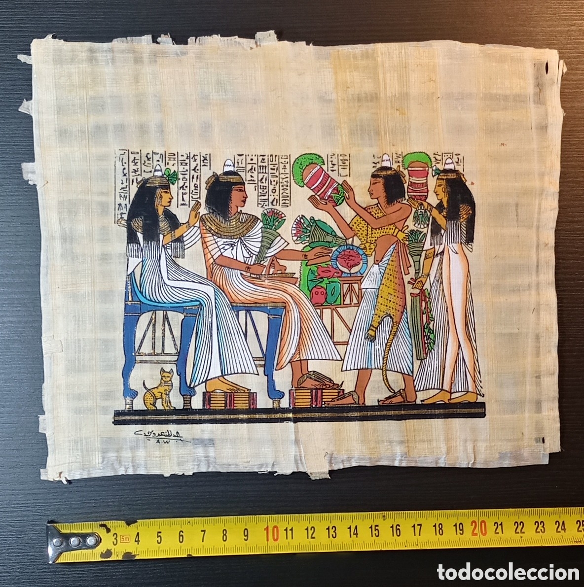Artesan&iacute;a: Lote 4 papiros egipcios. - Foto 6