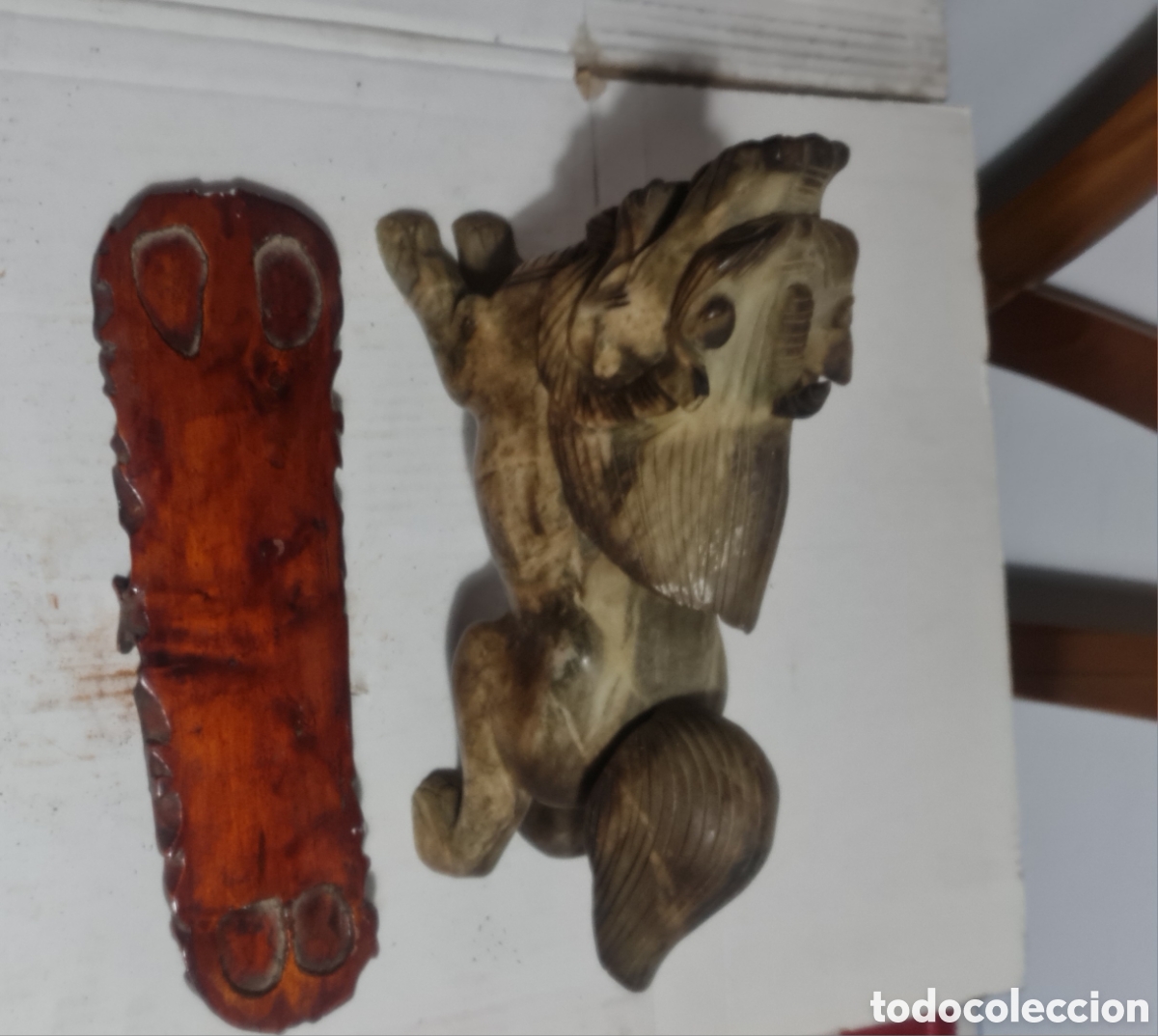 Artesan&iacute;a: Drag&oacute;n m&aacute;rmol con peana - Foto 2