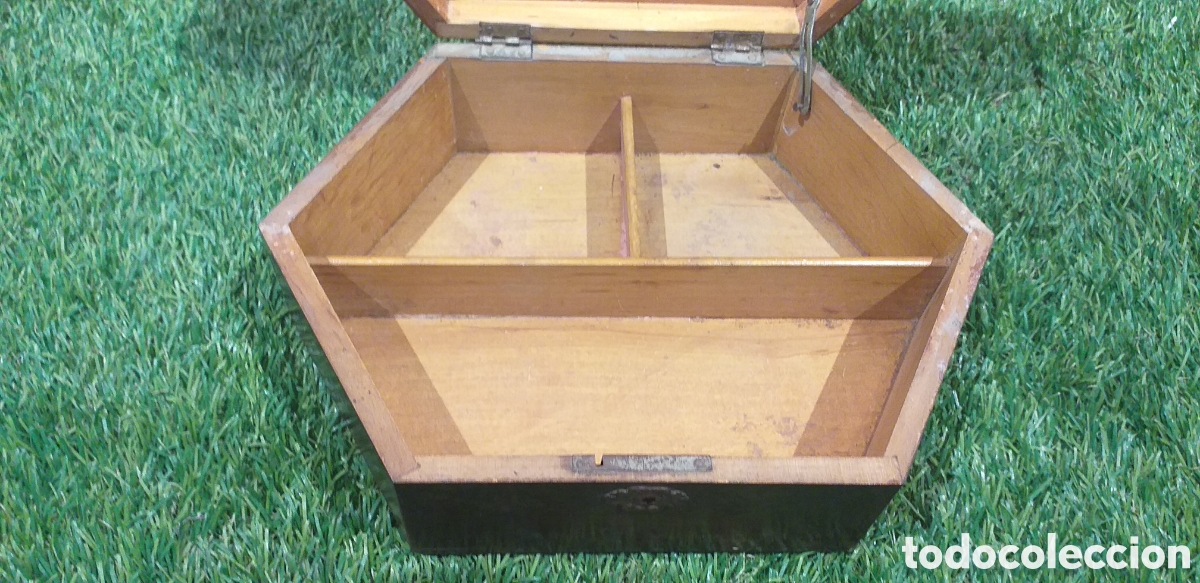 Artesan&iacute;a: CAJA DE MADERA JOYERO MARCA LA ESTRELLA. - Foto 2