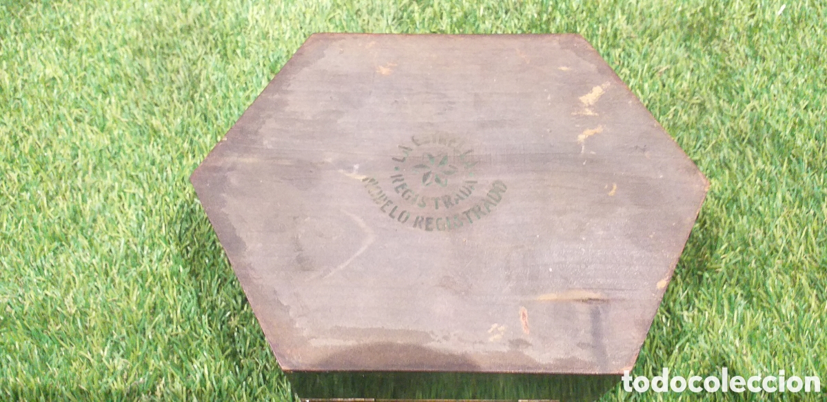 Artesan&iacute;a: CAJA DE MADERA JOYERO MARCA LA ESTRELLA. - Foto 4