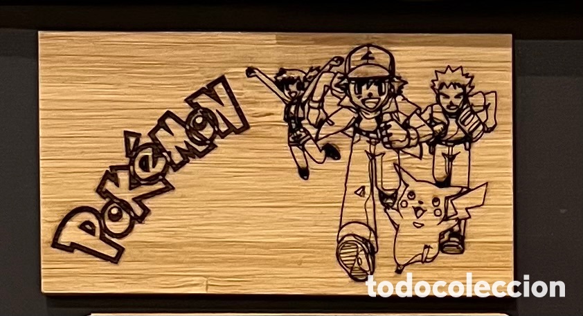 Artesan&iacute;a: Im&aacute;n de bamb&uacute; grabado con l&aacute;ser Pokemon - Foto 1