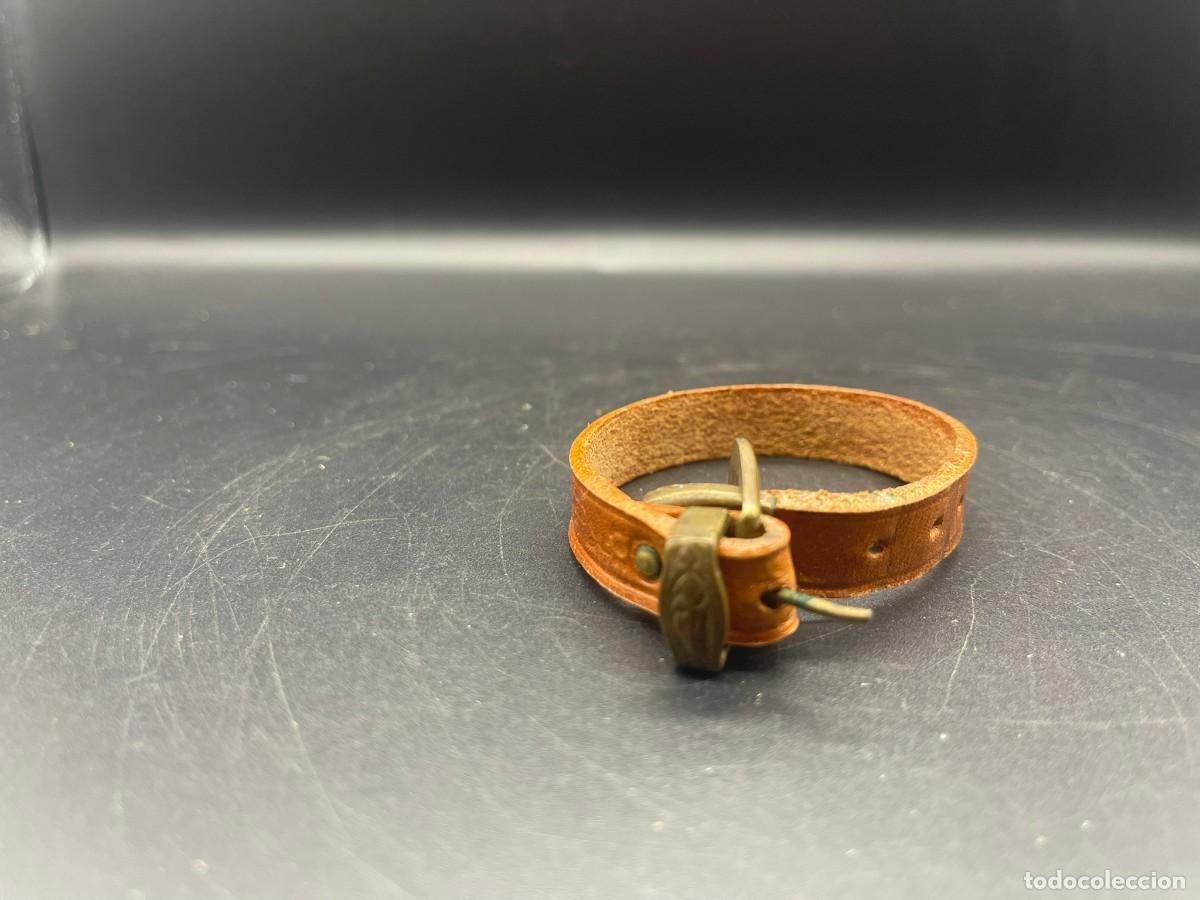 Artesan&iacute;a: PULSERA DE CUERO MARRON - Foto 2