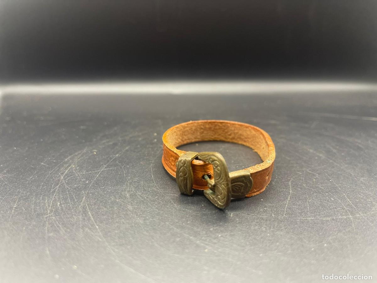 Artesan&iacute;a: PULSERA DE CUERO MARRON - Foto 3
