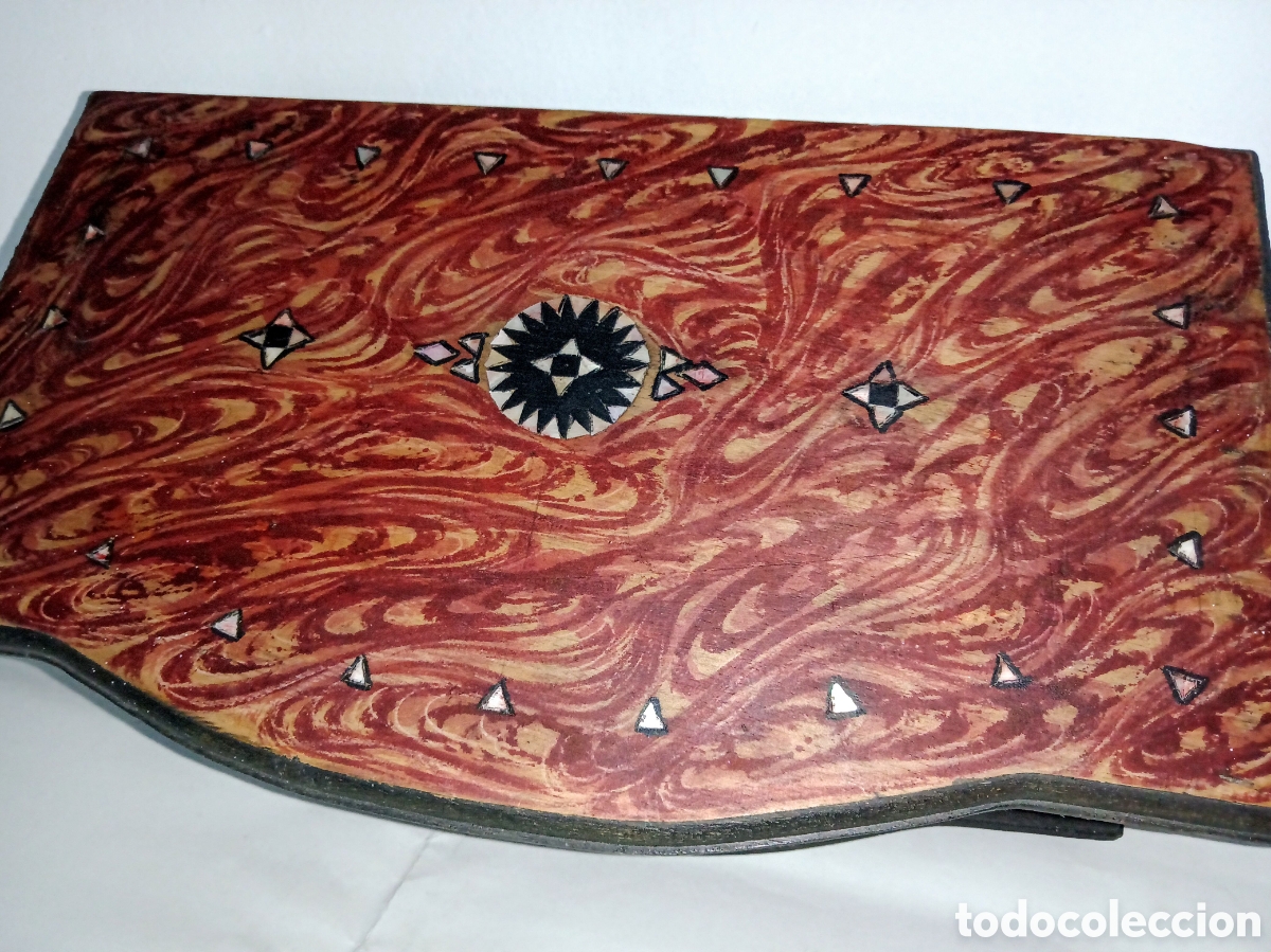 Artesan&iacute;a: Ba&uacute;l cofre de madera e incrustaciones de n&aacute;car - Foto 3