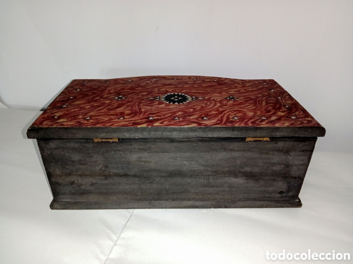 Artesan&iacute;a: Ba&uacute;l cofre de madera e incrustaciones de n&aacute;car - Foto 9