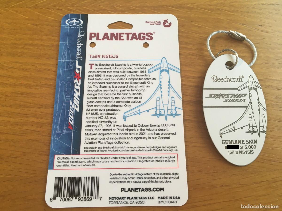 Artesan&iacute;a: Planetag del Beechcraft Starship 2000A #N515JS - Foto 3