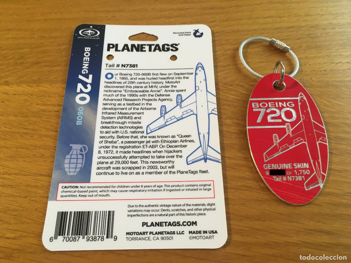 Artesan&iacute;a: Planetag del Boeing 720 #N7381 - Foto 3