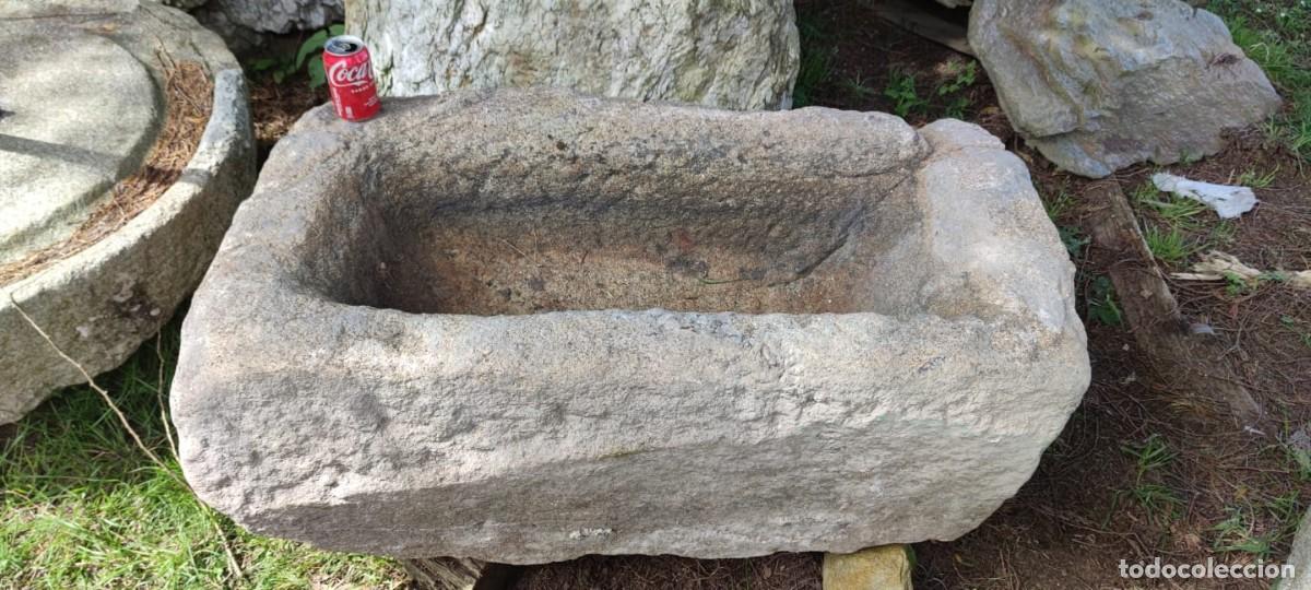 Artesan&iacute;a: Pila R&uacute;stica de Granito Robusta Rectangular 110x65x40 // jrsanchezantiques - Foto 1